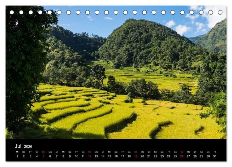 Produktbild: Faszination Nepal (Tischkalender 2026 DIN A5 quer), CALVENDO Monatskalender