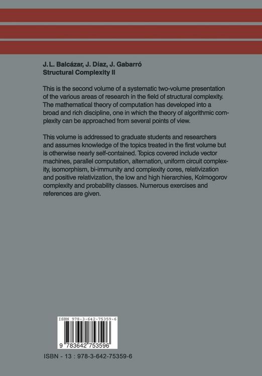 Produktbild: Structural Complexity II