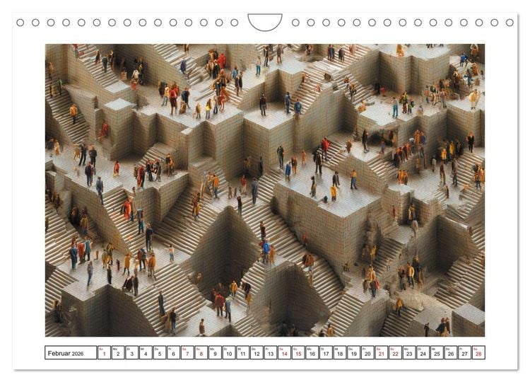 Produktbild: Im Bann der Labyrinthe - Die Kunst sich zu verlieren (Wandkalender 2026 DIN A4 quer), CALVENDO Monatskalender