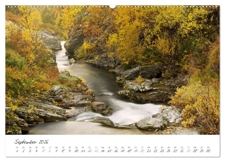 Produktbild: Wasserf&auml;lle klein und gro&szlig; (Wandkalender 2026 DIN A2 quer), CALVENDO Monatskalender