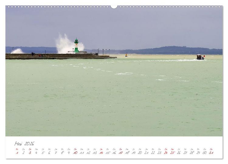 Produktbild: Mein Sassnitz - Hafenstadt und Erholungsort an der Kreidek&uuml;ste von R&uuml;gen (hochwertiger Premium Wandkalender 2026 DIN A2 quer), Kunstdruck in Hochglanz