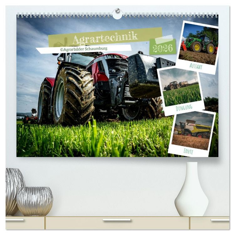 Produktbild: Agrartechnik (hochwertiger Premium Wandkalender 2026 DIN A2 quer), Kunstdruck in Hochglanz