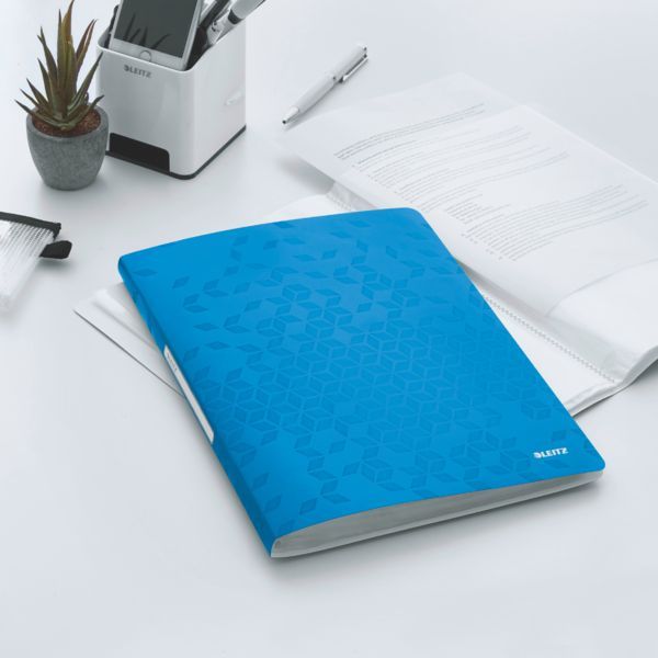 Produktbild: LEITZ Sichtbuch WOW 20 H&uuml;llen blau DIN A4