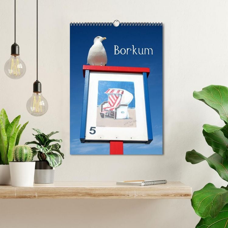 Produktbild: Borkum (Wandkalender 2026 DIN A3 hoch), CALVENDO Monatskalender
