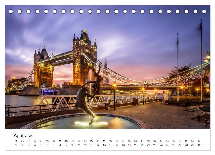 Produktbild: Europa im sch&ouml;nsten Licht (Tischkalender 2026 DIN A5 quer), CALVENDO Monatskalender