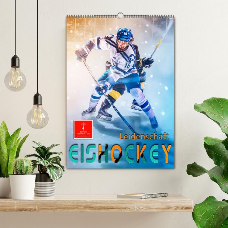 Produktbild: Eishockey Leidenschaft (Wandkalender 2026 DIN A2 hoch), CALVENDO Monatskalender