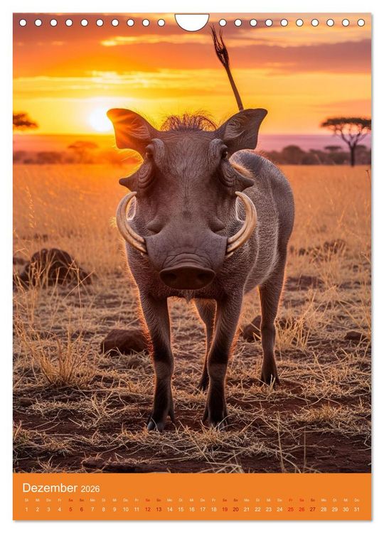 Produktbild: Tiere in der Savanne (Wandkalender 2026 DIN A4 hoch), CALVENDO Monatskalender