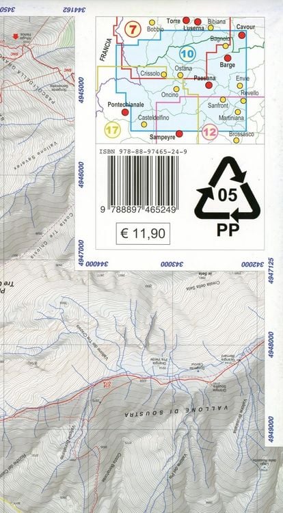 Produktbild: Valle Po - Monviso 1 : 25 000