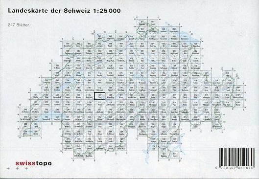 Produktbild: Swisstopo 1 : 25 000 Thun
