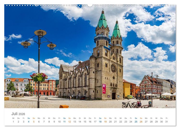 Produktbild: Meiningen - Th&uuml;ringische Theaterstadt (hochwertiger Premium Wandkalender 2026 DIN A2 quer), Kunstdruck in Hochglanz