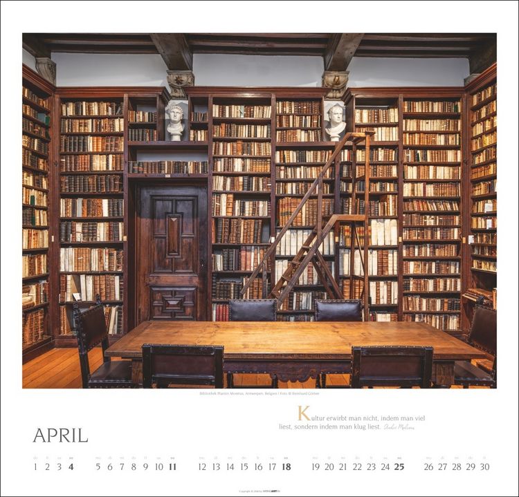 Produktbild: Welt der Bibliotheken Kalender 2027