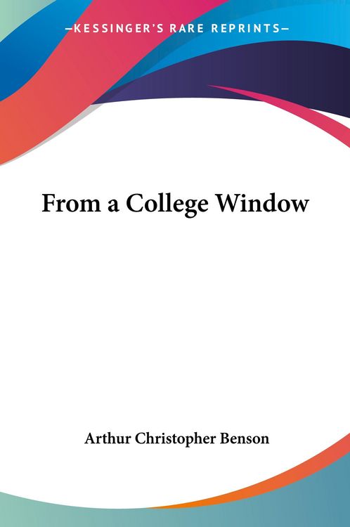 Produktbild: From a College Window