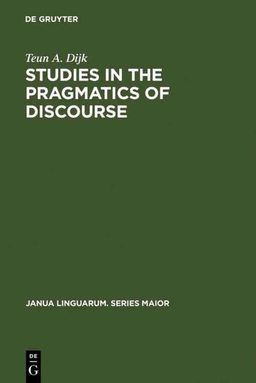 Produktbild: Studies in the Pragmatics of Discourse
