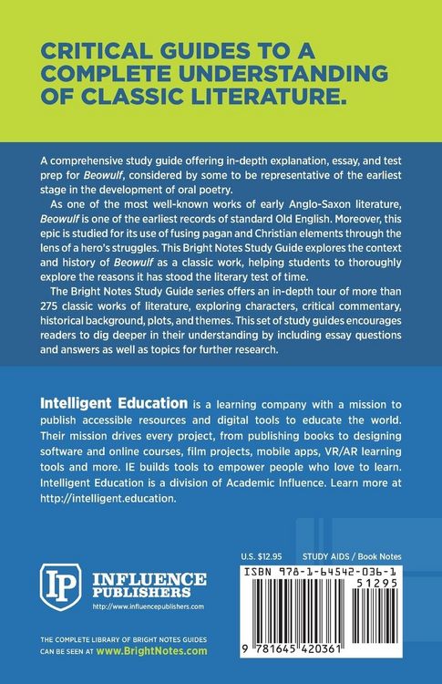 Produktbild: Study Guide to Beowulf