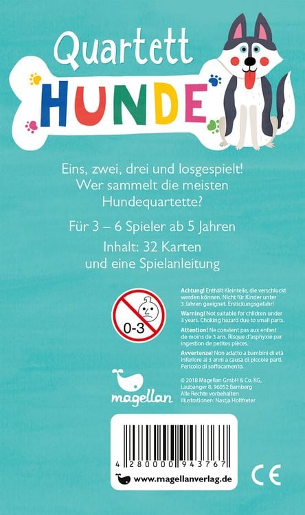 Produktbild: Quartett - Hunde