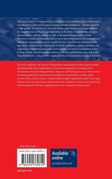 Produktbild: Rational, Robust, and Secure Negotiations in Multi-Agent Systems