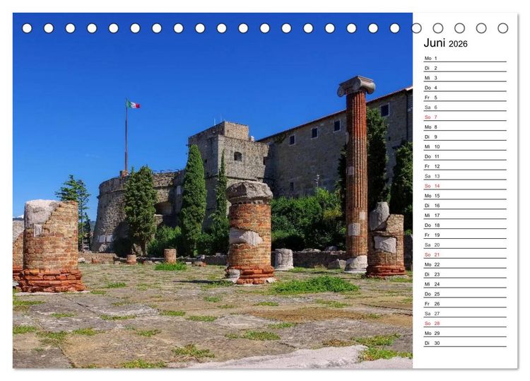 Produktbild: Triest - Habsburger Erbe und italienisches Flair (Tischkalender 2026 DIN A5 quer), CALVENDO Monatskalender