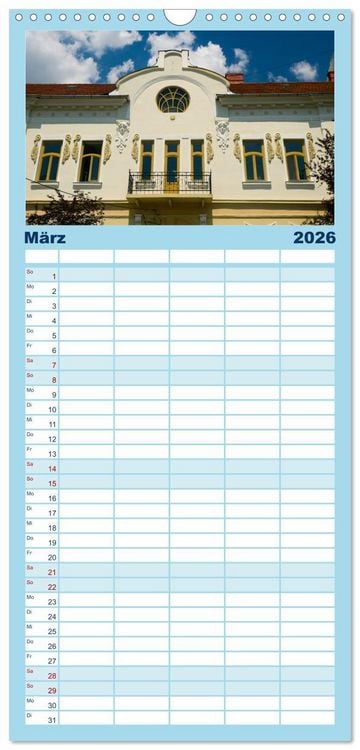 Produktbild: Familienplaner 2026 - Streifz&uuml;ge durch Arad mit 5 Spalten (Wandkalender, 21 x 45 cm) CALVENDO