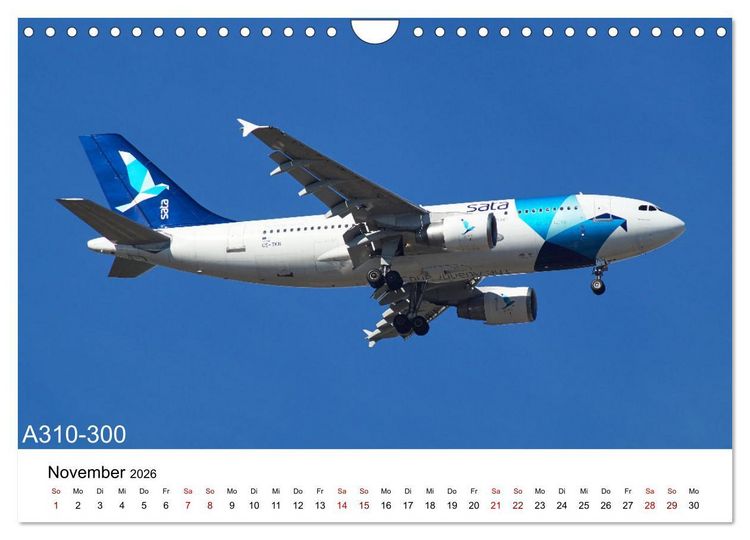 Produktbild: Flugzeuge von Airbus (Wandkalender 2026 DIN A4 quer), CALVENDO Monatskalender