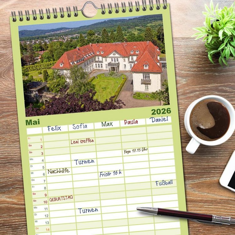 Produktbild: Familienplaner 2026 - Traumsch&ouml;ner Taunus mit 5 Spalten (Wandkalender, 21 x 45 cm) CALVENDO