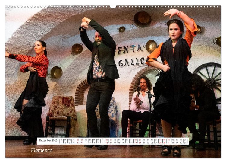 Produktbild: Von Festung bis Flamenco (hochwertiger Premium Wandkalender 2026 DIN A2 quer), Kunstdruck in Hochglanz
