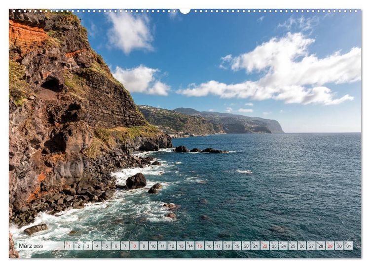 Produktbild: Madeira - eine Rundreise (Wandkalender 2026 DIN A2 quer), CALVENDO Monatskalender