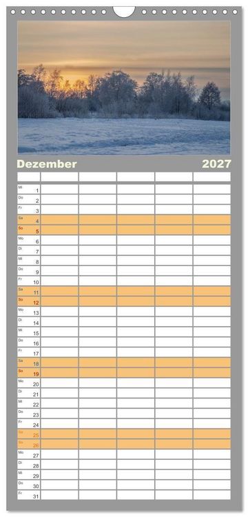 Produktbild: Familienplaner 2027 - Das Alte Land- im Rhythmus der Jahreszeiten mit 5 Spalten (Wandkalender, 21 x 45 cm) CALVENDO