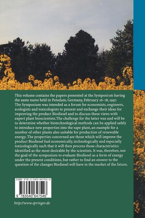 Produktbild: Plant Oils as Fuels