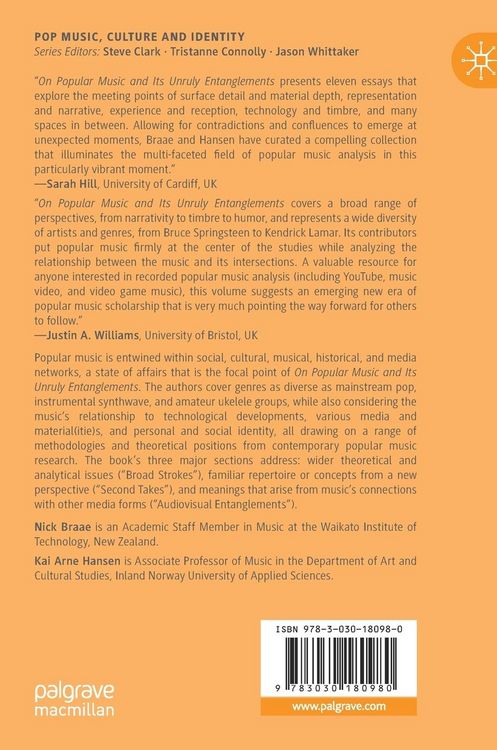 Produktbild: On Popular Music and Its Unruly Entanglements