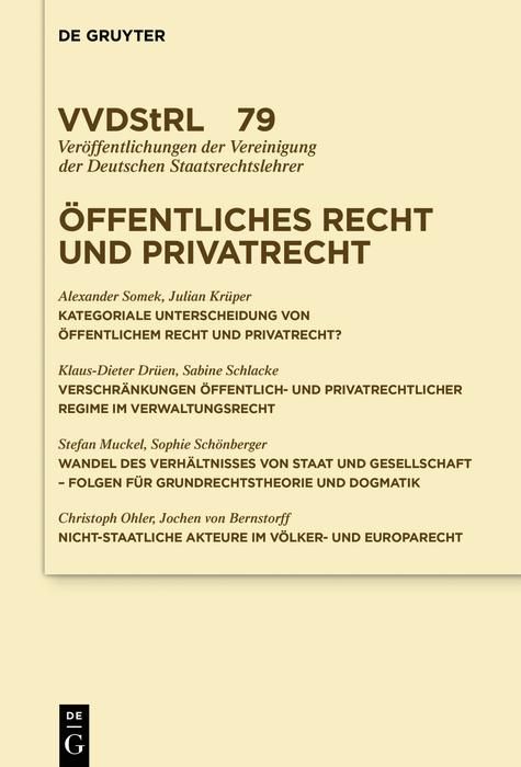 Produktbild: &Ouml;ffentliches Recht und Privatrecht