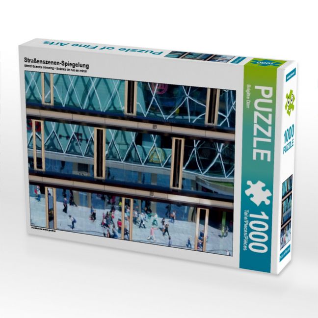 Produktbild: CALVENDO Puzzle Stra&szlig;enszenen-Spiegelung | 1000 Teile Lege-Gr&ouml;&szlig;e 64x48cm Foto-Puzzle f&uuml;r gl&uuml;ckliche Stunden