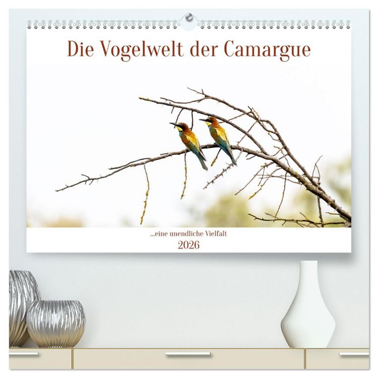 Produktbild: Die Vogelwelt der Camargue (hochwertiger Premium Wandkalender 2026 DIN A2 quer), Kunstdruck in Hochglanz
