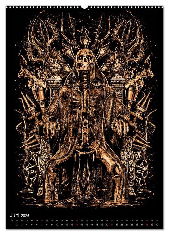 Produktbild: BLOODBOY/FEAR ILLUSTRATION (Wandkalender 2026 DIN A2 hoch), CALVENDO Monatskalender