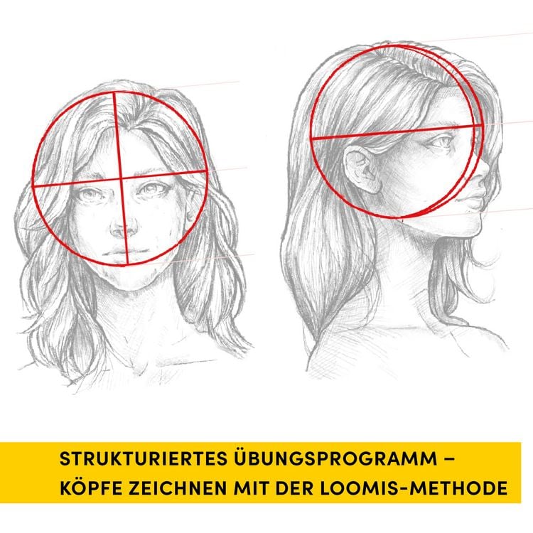 Produktbild: Die Kunst des Zeichnens. Die Loomis-Methode &Uuml;bungsbuch