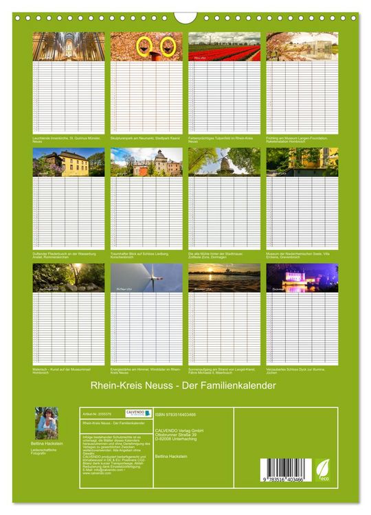 Produktbild: Rhein-Kreis Neuss - Der Familienkalender (Wandkalender 2026 DIN A3 hoch), CALVENDO Monatskalender