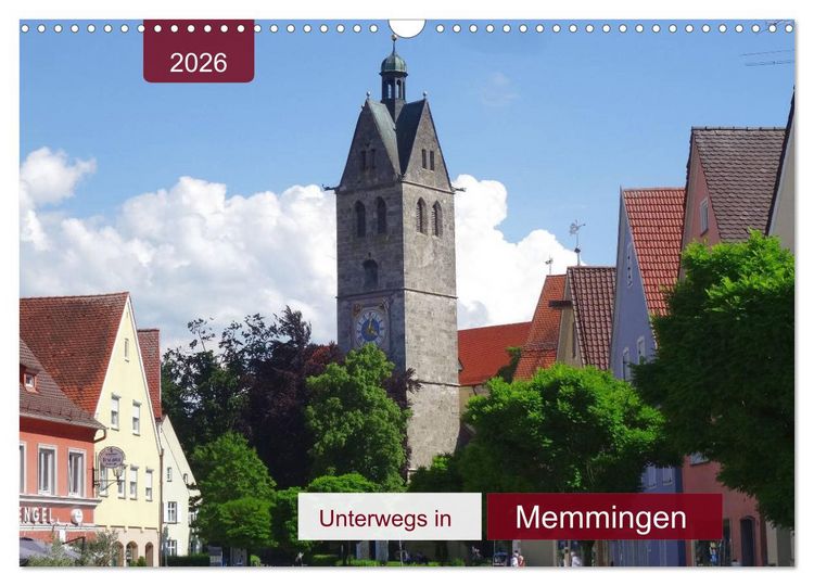 Produktbild: Unterwegs in Memmingen (Wandkalender 2026 DIN A3 quer), CALVENDO Monatskalender