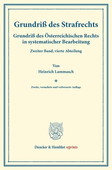 Produktbild: Grundri&szlig; des Strafrechts.