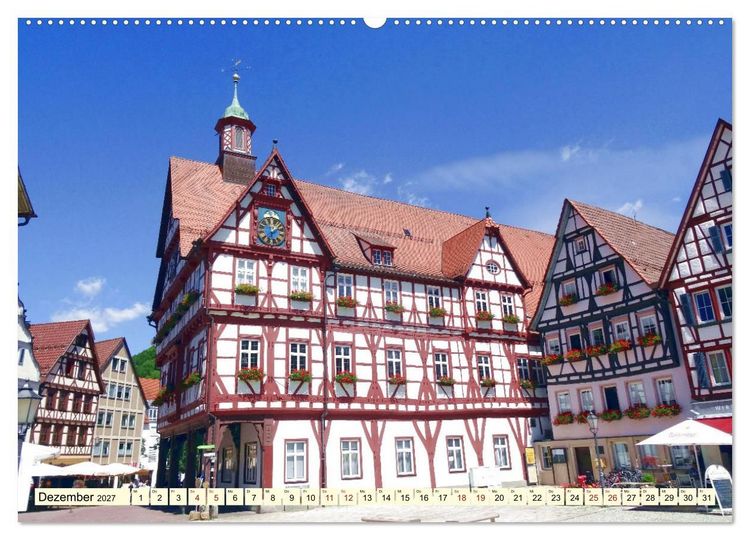 Produktbild: Unterwegs in Bad Urach (hochwertiger Premium Wandkalender 2027 DIN A2 quer), Kunstdruck in Hochglanz
