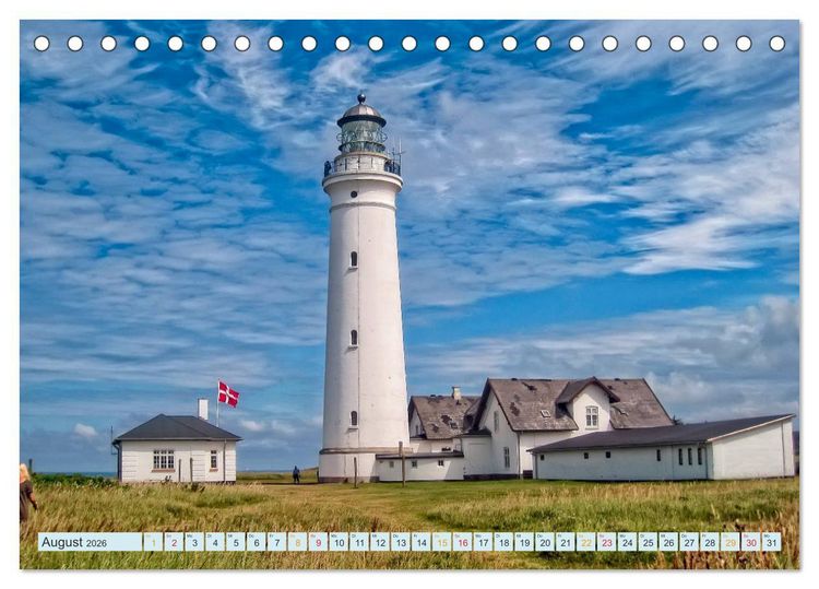 Produktbild: Leuchtt&uuml;rme - maritime Wegweiser (Tischkalender 2026 DIN A5 quer), CALVENDO Monatskalender