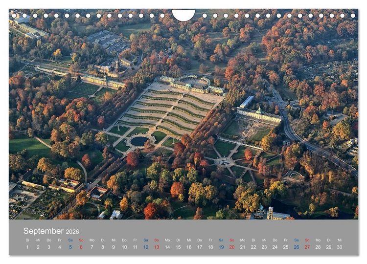 Produktbild: Potsdam von Oben (Wandkalender 2026 DIN A4 quer), CALVENDO Monatskalender