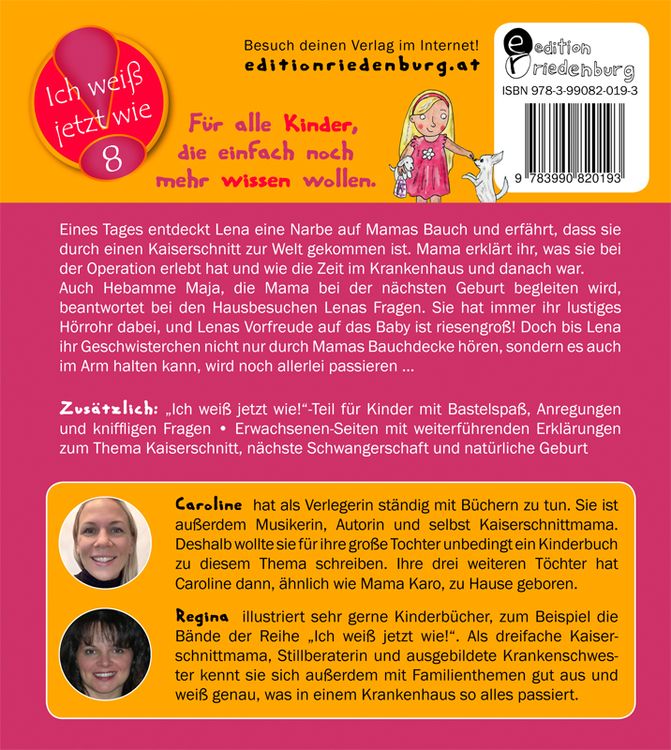 Produktbild: Mama und der Kaiserschnitt - Das Kindersachbuch zum Thema Kaiserschnitt, n&auml;chste Schwangerschaft und nat&uuml;rliche Geburt