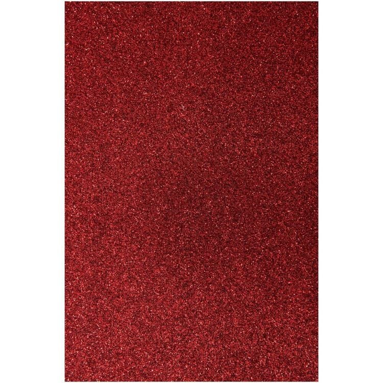 Produktbild: Glitterkarton Rot 50 x 70 cm, MIX