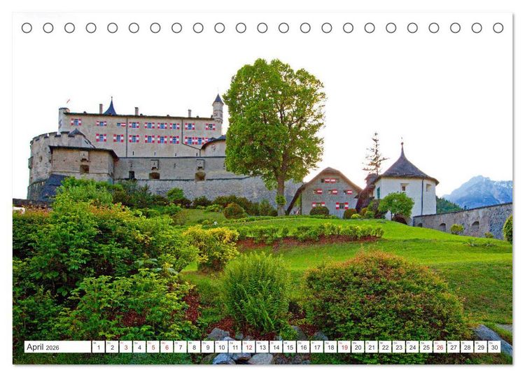 Produktbild: Die Festung Hohenwerfen (Tischkalender 2026 DIN A5 quer), CALVENDO Monatskalender