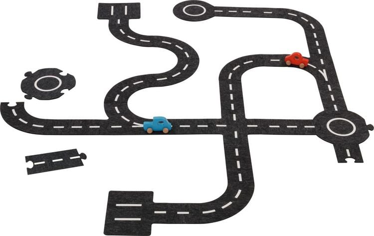 Produktbild: Spielstra&szlig;e mit 2 Fahrzeugen