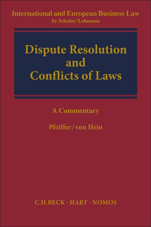 Produktbild: Dispute Resolution and Conflict of Laws