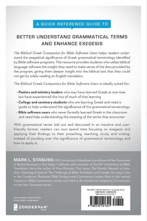 Produktbild: The Biblical Greek Companion for Bible Software Users
