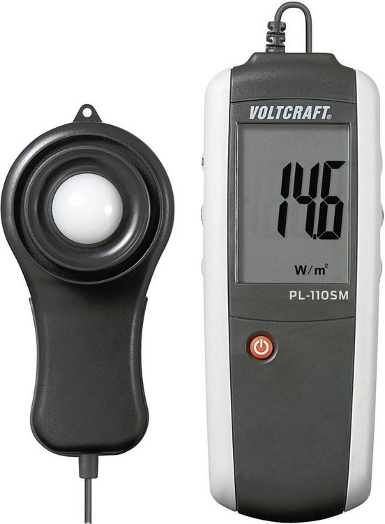Produktbild: VOLTCRAFT PL-110SM PL-110SM Luxmeter 0 - 1999 W/m&sup2;