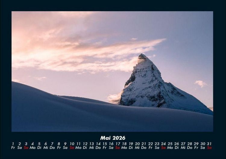 Produktbild: Bergige Welten 2026 Fotokalender DIN A4