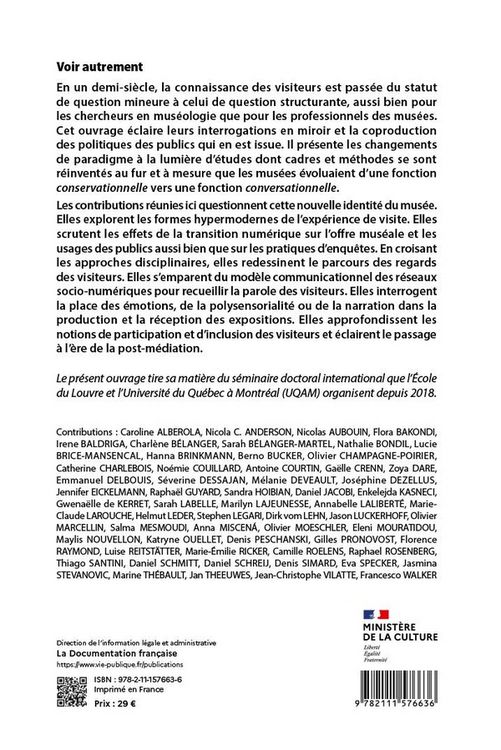 Produktbild: Voir autrement : nouvelles &eacute;tudes sur les visiteurs des mus&eacute;es