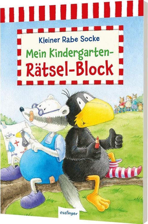 Produktbild: Der kleine Rabe Socke: Mein Kindergarten-R&auml;tsel-Block